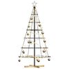 vidaXL Christmas Cone Tree with Stand Black 150 cm Steel