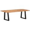 vidaXL Coffee Table with Live Edges 115x60x40 cm Solid Acacia Wood