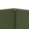 vidaXL Planter 2 pcs Olive Green 100 x 100 x 80 cm Steel