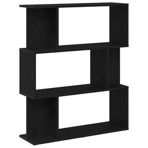 vidaXL Bookcase Black Oak 80x24x96 cm Engineered Wood