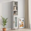 vidaXL Wall Cabinet Concrete Grey 34.5x32.5x90 cm Engineered Wood