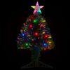vidaXL Pre-lit Christmas Tree with Stand&LED 64 cm Fibre Optic
