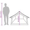 vidaXL Camping Tent 2-Person Olive Green Waterproof