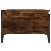 vidaXL Coffee Table Smoked Oak 55x55x36.5 cm Engineered Wood
