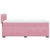 vidaXL Box Spring Bed with Mattress Pink 90x190 cm Velvet