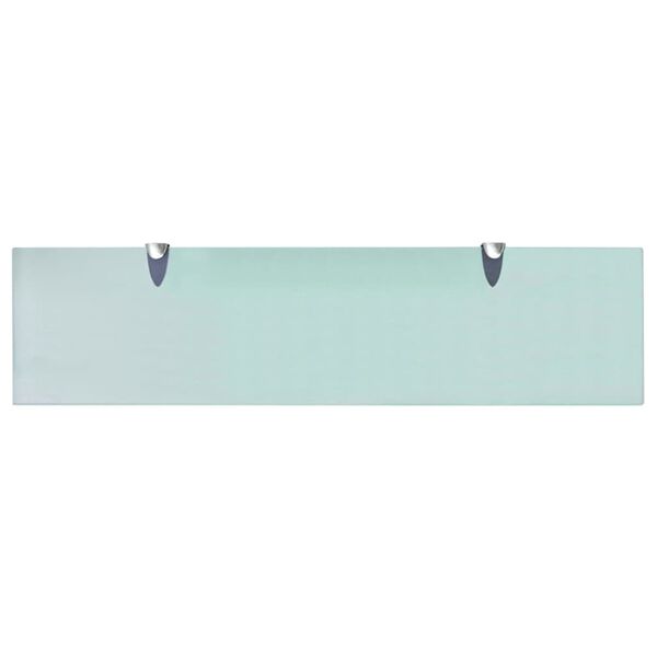 vidaXL Floating Shelves 2 pcs Glass 80x20 cm 8 mm