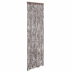 vidaXL Insect Curtain Brown and White 56x185 cm Chenille