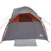 vidaXL Camping Tent 5-Person Grey and Orange Waterproof