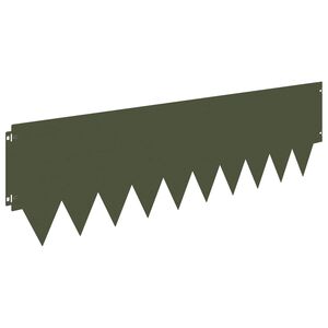 vidaXL Lawn Edging 10 pcs metal