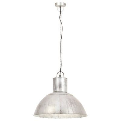 vidaXL Hanging Lamp 25 W Silver Round 48 cm E27