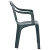 vidaXL Stackable Garden Chairs 45 pcs Plastic Green