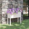 vidaXL Garden Planter White 70x31x70 cm Solid Pinewood