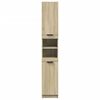 vidaXL Bathroom Cabinet Sonoma Oak 32x34x188.5 cm Engineered Wood