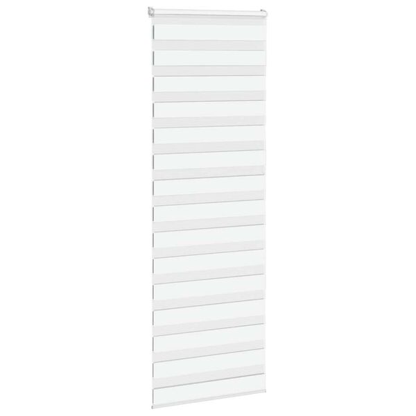 vidaXL Zebra Blind White 70x230 cm Fabric Width 65.9 cm Polyester