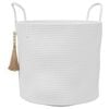 vidaXL Storage Basket White &Oslash;40x35 cm Cotton