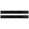 vidaXL Self-adhesive Door Brush Seals 2 pcs Black 100 cm
