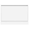 vidaXL Shoe Cabinet White 80x21x57 cm Engineered Wood