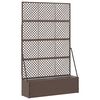 vidaXL Garden Trellis Planter Brown 105 x 30 x 170 cm Metal