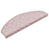 vidaXL Stair Mats 30 pcs 65x21x4 cm Light Pink Half Round Large