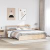 vidaXL Bed Frame with Headboard without Mattress 200x200 cm