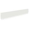 vidaXL Lawn Edging 20 pcs 103 x 20 cm Steel White