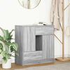 vidaXL Sideboard with Drawers and Doors Grey Sonoma 70.5x34x74.5 cm