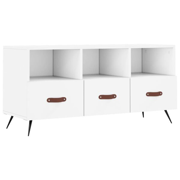 vidaXL TV Cabinet White 102x36x50 cm Engineered Wood