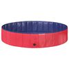 vidaXL Foldable Dog Swimming Pool Red and Blue &Oslash; 160 x 30 cm PVC