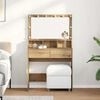 vidaXL Dressing Table Artisan Oak 80 x 41 x 134.5 cm Engineered Wood
