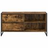 vidaXL TV Cabinet Smoke Oak 100 x 36 x 49.5 cm Engineered Wood