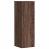 vidaXL Plant Stand Brown Oak 33x33x100 cm Engineered Wood
