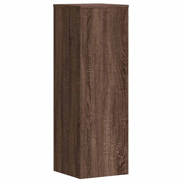 vidaXL Plant Stand Brown Oak 33x33x100 cm Engineered Wood