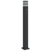 vidaXL Outdoor Floor Lamp with Sensor Black 110 cm Aluminium