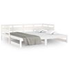 vidaXL Pull-out Day Bed without Mattress White 2x(90x200) cm