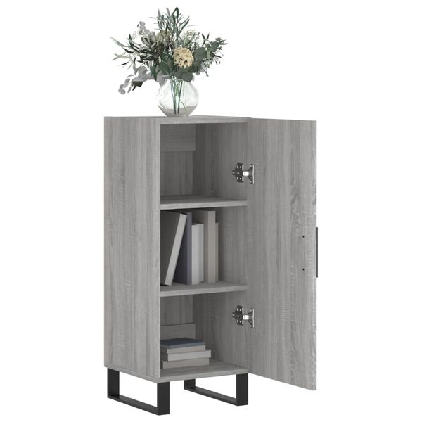 vidaXL Sideboard Grey Sonoma 34.5x34x90 cm Engineered Wood