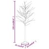 vidaXL LED White Birch Tree Warm White 128 LEDs 220 cm