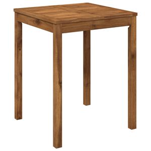 vidaXL Garden Dinner Table Natural 60 x 60.5 x 75 cm Solid Acacia Wood
