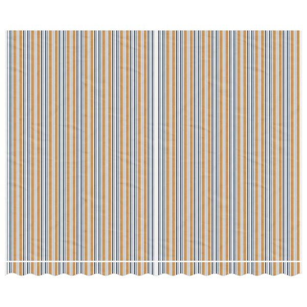 vidaXL Replacement Fabric for Awning Multicolour Stripe 4x3 m