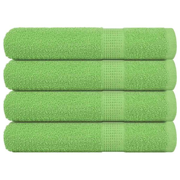 vidaXL Towels "FROGN" 4 pcs Apple Green 100x200 cm 360 gsm