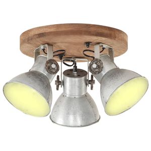 vidaXL Industrial Ceiling Lamp 25 W Silver 42x27cm E27