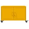 vidaXL Coffee Table Mustard Yellow 68x50x43.5 cm Steel