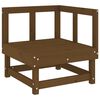 vidaXL Garden Corner Sofa Honey Brown Solid Wood Pine