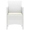 vidaXL Garden Chair 2 pcs White 53 x 49 x 85 cm PP