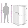 vidaXL Garden Tool Shed Anthracite 88x89x161 cm Galvanised Steel