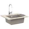 vidaXL Sink Grey 530 x 460 mm 80% Quartz and 20% Resin