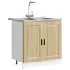 vidaXL Sink Base Cabinet Porto Brown 80 x 46 x 81.5 cm Engineered wood