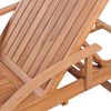 vidaXL Sun Lounger Solid Teak Wood