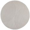 vidaXL Indoor Rug GALATI Cream &Oslash; 160 CM Polyester