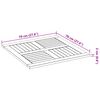 vidaXL Table Top 70x70x2 cm Square Solid Wood Acacia