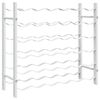 vidaXL Wine Rack for 36 Bottles White Metal